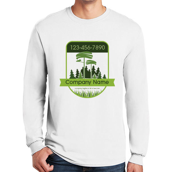 Long Sleeve Commercial Tree Care Company Work Shirt