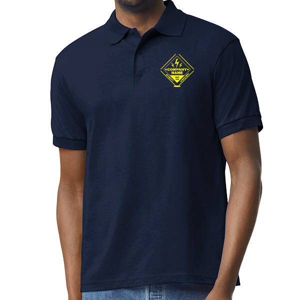 Personalized Electrician Work Shirt Polo