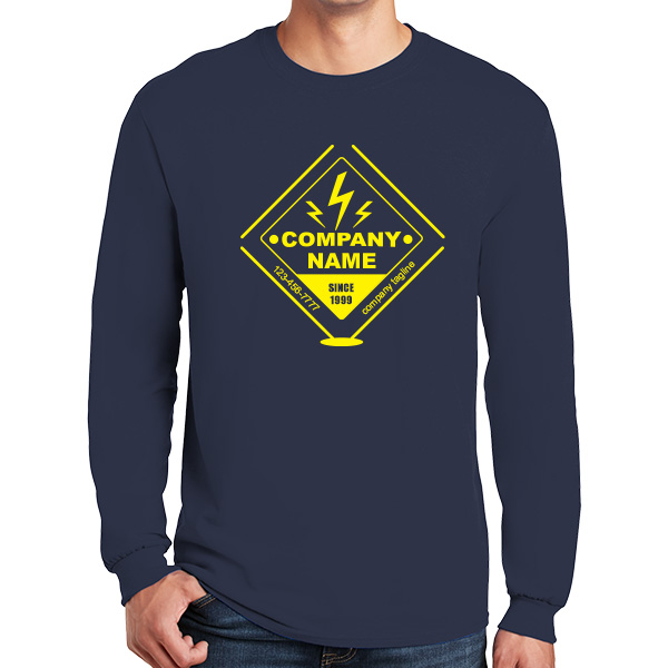 Long Sleeve Personalized Electrician Work Shirts