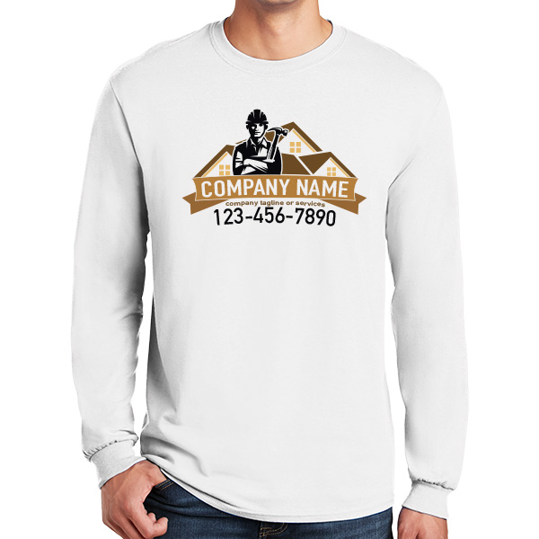 Long Sleeve Personalized Contractor Roofer Work Uniform