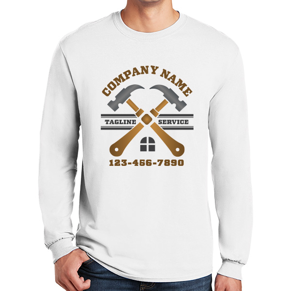 Long Sleeve Custom Handyman Contractor Work Shirt