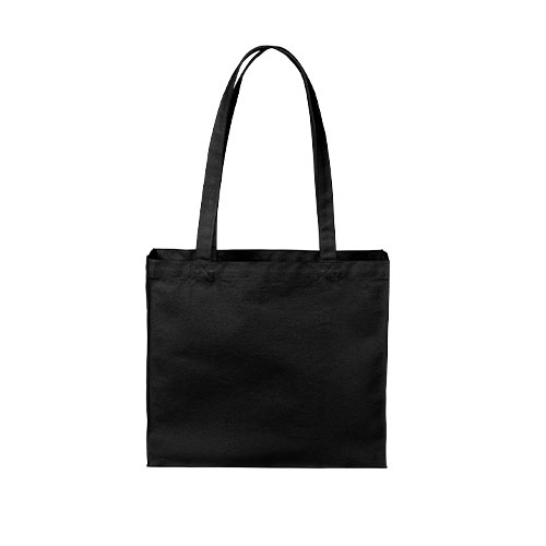 black Port Authority Cotton Canvas Shopper Tote